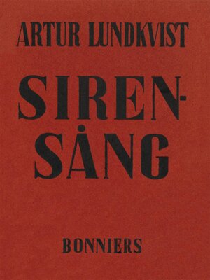 cover image of Sirensång
